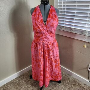 Boston Proper Cabana Dress Size 16 NWOT Floral Fit and Flare Dress